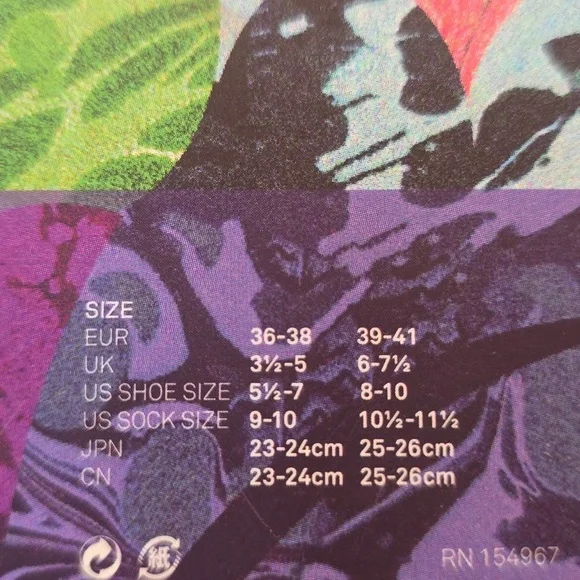 Hysteria by Happy Socks - Frida Crew Socks in Silky Viscose​​ - Picture 8 of 12